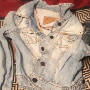 Hollister crop Jean jacket